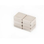 Неодимовый магнит прямоугольник 10х10х4 мм, 6шт, Forceberg