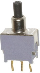 APE1F-2M-10-Z, 60V 500MOhm CIrcularPlunger StraIght 30000 SPDT PCPIn Black -20°C~+85°C 2.94N 50mA PlugIn Push SwItches ROHS