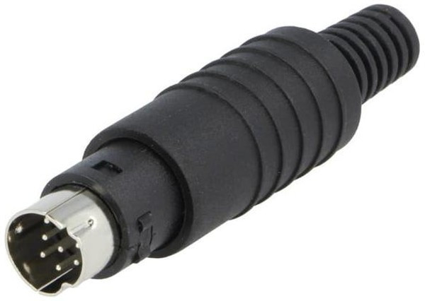 MP-371-S8, Разъем DIN Аудио / Видео, 8 контакт(-ов), Штекер, Монтаж на Кабель, Пайка MP-371-S8, Разъем DIN Аудио / Видео, 8 контакт(-ов), Штекер, Монтаж на Кабель, Пайка