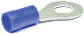 Клемма"O", d 6,4мм, обжимная, синий