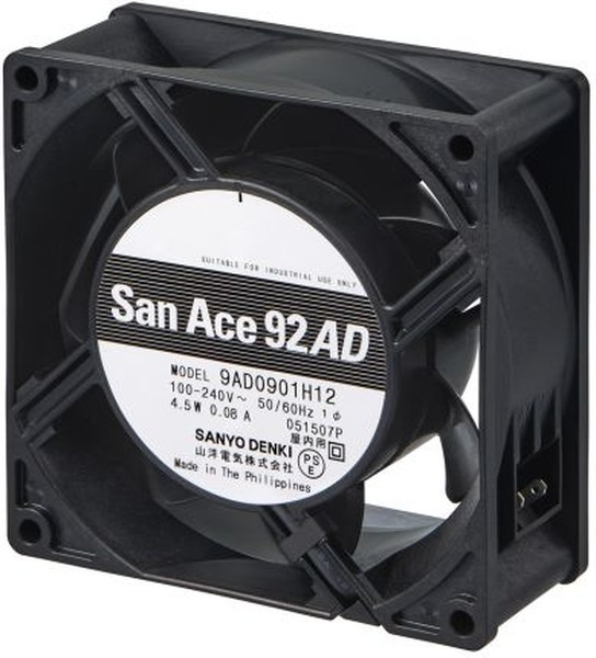 9AD0901H121, EC Fans ACDC Axial Fan, 92x92x38mm, 100VAC-240VAC, Ribless, Low Power/Long Life, Ribless 9AD0901H121, EC Fans ACDC Axial Fan, 92x92x38mm, 100VAC-240VAC, Ribless, Low Power/Long Life, Ribless