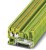 3209659, PT 2.5-TWIN/1P-PE Series Green/Yellow DIN Rail Terminal Block, 0.14 4mm², Single-Level, Plug