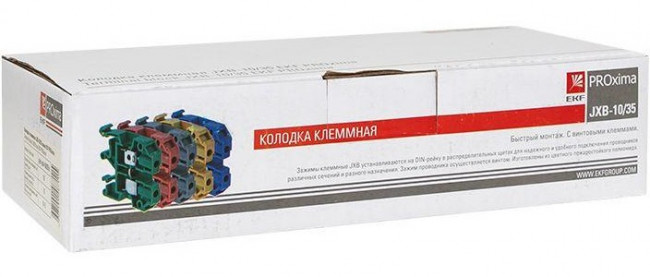 Колодка клеммная JXB-10/35 (70а) крас. EKF plc-jxb-10/35r