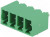 15EDGVC-3.81-04P-14, Клеммник, 4-контактный, 3.81мм, прямой