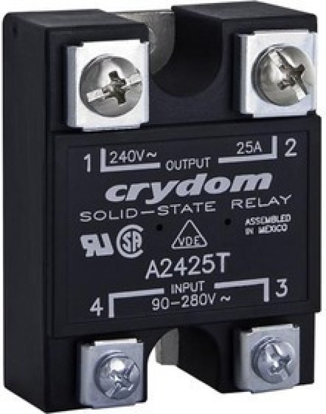 D2425-B, Solid State Relays - Industrial Mount 25A 240VAC DC D2425-B, Solid State Relays - Industrial Mount 25A 240VAC DC