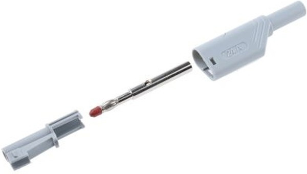 934099106, Grey Male Banana Plug, 4 mm Connector, Screw Termination, 24A, 1000V ac/dc, Nickel Plating 934099106, Grey Male Banana Plug, 4 mm Connector, Screw Termination, 24A, 1000V ac/dc, Nickel Plating