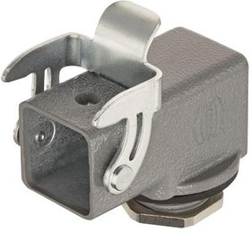 19200031165, Разъем для тяжелых условий, Основа, монтаж на панель, Корпус из Сплава Цинка, 1 Рычаг, 3A
