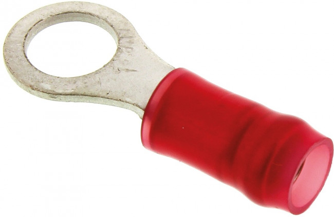 130008, Кабельный наконечник, M5, #10, Серия PIDG, 16 AWG, Нейлон (Полиамид)