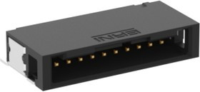 504295 / 504295-E, MicroBridge Series Right Angle Surface Mount PCB Header, 10 Contact(s), 1.27mm Pitch, 1 Row(s)