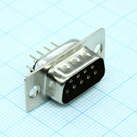 DS1034-09MBNSISS, (DBS-9M), D-Sub, вилка на плату DS1034-09MBNSISS, (DBS-9M), D-Sub, вилка на плату