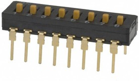 A6D-8103, DIP Switches / SIP Switches 8 Pins Sealed Raised Actuator
