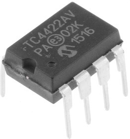 TC4422AVPA, TC4422AVPA, MOSFET 1, 10 A, 18V 8-Pin, PDIP