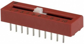 79A10T, DIP Switches / SIP Switches 10 pos single pole