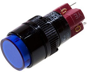 D16LAR1-1abJB, кнопка с фиксацией и LED подсветкой 250В 5А