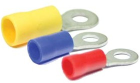 Клемма типа"O", диаметр 4.3мм, сечение кабеля 1-2.5кв.мм; Q-768 BZ клемма"O" d 4,3\0,8\S1,0~2,5\лат луж\\син\НКИ2,5-4