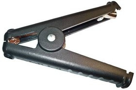 BU-102W-2, Test Clips Fully Insulated 300A Ground Clamp, Red, Welding Jaws, shunt