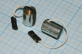 Электромагнит, напряжение питания 24В, ток 0,06А, 13x18мм, 2 вывода по 65мм; №15182C электромагнит 2