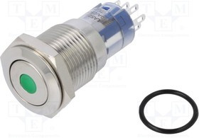 MP0045/1D1GN220S, Переключатель: антивандальный, DPDT, 3A/250ВAC, IP67, ON-(ON) MP0045/1D1GN220S, Переключатель: антивандальный, DPDT, 3A/250ВAC, IP67, ON-(ON)