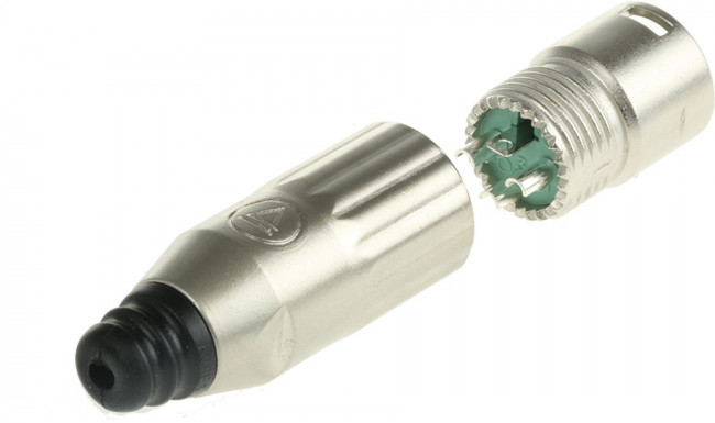 AAA3MZ, XLR Connectors 3 PIN MALE SILVER METAL HANDLE NICKEL