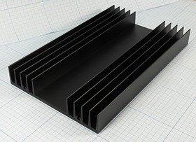 Радиатор охлаждения 200x120x 24, F06, Al, черный, BLA239-200