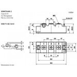 SKM150GB12T4G, БТИЗ массив и модульный транзистор, Двойной N Канал, 223 А, 1.85 В, 1.2 кВ, Module SKM150GB12T4G, БТИЗ массив и модульный транзистор, Двойной N Канал, 223 А, 1.85 В, 1.2 кВ, Module
