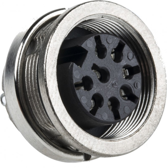 C091 31N008 100 2, Circular DIN Connectors 8P DIN PANEL FEMALE