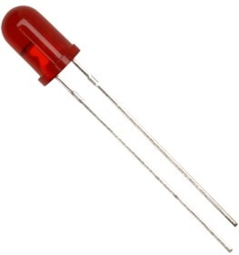 GNL-5012ED, Светодиод оранжевый 60° d=5мм 8мКд 635нМ (Orange / линза Красная)