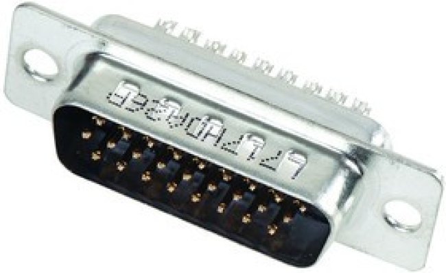 L717HDA26P, Разъем D Sub, High Density, Штекер, Серия HD, 26 контакт(-ов), DA, Solder Cup