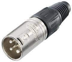 NC3MX Вилка; XLR; "папа"; PIN: 3; прямой; на провод; пайка; 16А; 3,5 8мм