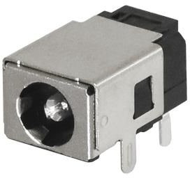 PJ-086H, DC Power Connectors 1.65 x 4.4 mm, 5.0 A, Horizontal, Through Hole, Shielded, Dc Power Jack Connector