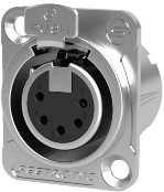 Seetronic MK5F2C панельный разъём XLR тип D, "мама", 5-контактный