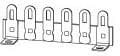 822, Terminals TERMINAL STRIP 6 LUG