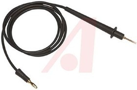 BU-2641-D-48-0 (BLACK), 4 mm Test lead With Needle Test Probe Male, 600V, 10A, 1.2m Lead Length