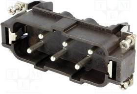 CX05SHM, Разъем для тяжелых условий, MIXO, Insert, 5+PE Контактов, Штекер, Пружинный Вывод CX05SHM, Разъем для тяжелых условий, MIXO, Insert, 5+PE Контактов, Штекер, Пружинный Вывод