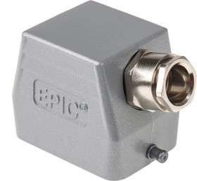 19012000+71200200, H-B Heavy Duty Power Connector Hood, 6 Contacts, M20 Thread