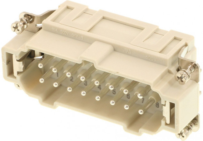 MX-93603-0009, Разъем: HDC, "папа" + "мама", S-A, PIN: 4, 3+PE, размер 3А, угловой