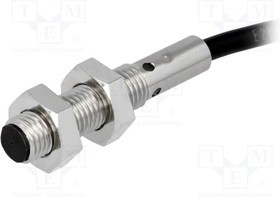 E2BS08KS01WPC12M, Датчик индуктивный, 10-30ВDC, М8, Подключение провод 2м, IP67