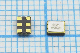 Кварцевый генератор 125МГц 3.3В,LVDS в корпусе SMD 3.2x2.5мм, гк 125000 \\SMD03225C6\LVDS\ 3,3В\SOC3
