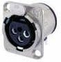 DHNM, XLR Connectors RECEPTACLE HOUSING M D-SERIES NICKEL