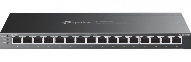 TP-Link TL-SG2016P JetStream 16-портовый гигабитный коммутатор Smart с 8 портами PoE+