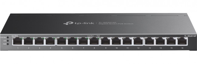 TP-Link TL-SG2016P JetStream 16-портовый гигабитный коммутатор Smart с 8 портами PoE+