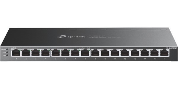 TP-Link TL-SG2016P JetStream 16-портовый гигабитный коммутатор Smart с 8 портами PoE+