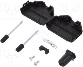 DPPK25-BK-RG-K, Корпус для разъемов D-Sub, D-Sub 25pin,D-Sub HD 44pin, прямой