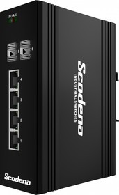 Scodeno XPTN-9000-65-2GX4GP, серия Classic, индустриальный неуправляемый PoE+ коммутатор на DIN-рейку, 2 x 1G Base-X, 4 x 10/100/1000M Base-