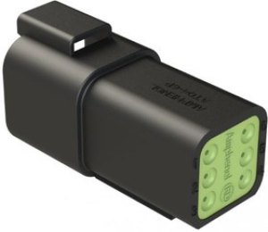 AT04-6P-RD01BLK, Conn Housing RCP 6 POS Crimp ST Cable Mount Black AT04-6P-RD01BLK, Conn Housing RCP 6 POS Crimp ST Cable Mount Black