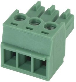 1803581, Pluggable Terminal Blocks 3 Pos 3.81mm pitch Plug 28-16 AWG Screw