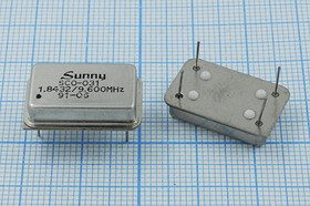 Кварцевый генератор на два выхода и две частоты 9.6МГц и 1.8432МГц, 2-х ч гк 9600 \\FULL\T/CM\5В\ SC
