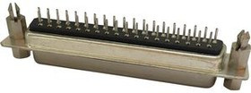 RND 205-00783, D-Sub Socket, Poles 37, 180° / Solder PCB THT