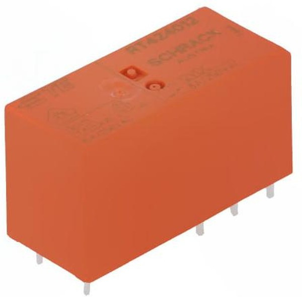 6-1393243-3 (RT424012), Реле 2 переключ.12VDC, 8A/250VAC DPDT