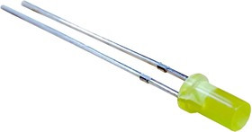 MP007988, LED, SUPER YELLOW, 70MCD, 590NM, T-1